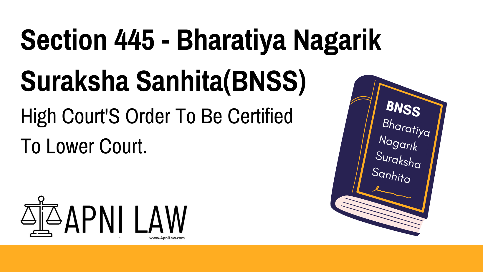 Section 445 - Bharatiya Nagarik Suraksha Sanhita(BNSS) - High Court'S Order To Be Certified To Lower Court