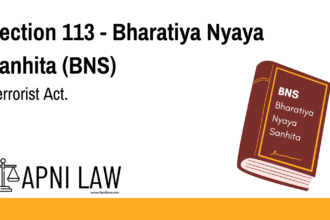 Section 113 - Bharatiya Nyaya Sanhita (BNS) - Terrorist Act