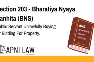 Section 203 - Bharatiya Nyaya Sanhita (BNS) - Public Servant Unlawfully Buying Or Bidding For Property