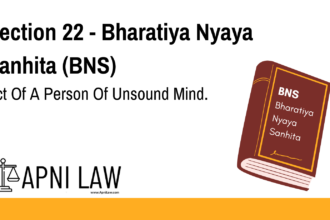 Section 22 - Bharatiya Nyaya Sanhita (BNS) - Act Of A Person Of Unsound Mind