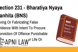 Section 231 - Bharatiya Nyaya Sanhita (BNS) - Giving Or Fabricating False Evidence With Intent To Procure Conviction Of Offence Punishable With Imprisonment Fo