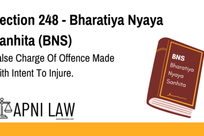 Section 248 - Bharatiya Nyaya Sanhita (BNS) - False Charge Of Offence Made With Intent To Injure