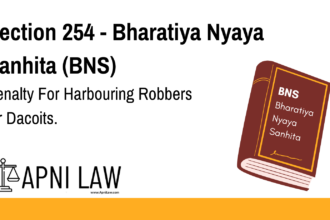 Section 254 - Bharatiya Nyaya Sanhita (BNS) - Penalty For Harbouring Robbers Or Dacoits