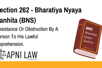 Section 262 - Bharatiya Nyaya Sanhita (BNS) - Resistance Or Obstruction By A Person To His Lawful Apprehension