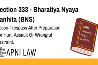Section 333 - Bharatiya Nyaya Sanhita (BNS) - House-Trespass After Preparation For Hurt, Assault Or Wrongful Restraint