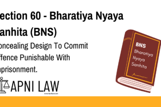 Section 60 - Bharatiya Nyaya Sanhita (BNS) - Concealing Design To Commit Offence Punishable With Imprisonment