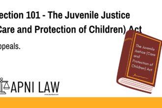 Section 101 - The Juvenile Justice (Care and Protection of Children) Act - Appeals