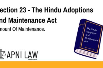 Section 23 - The Hindu Adoptions and Maintenance Act - Amount Of Maintenance