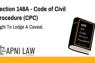Section 148A - Code of Civil Procedure (CPC) - Right To Lodge A Caveat
