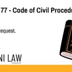 Section 77 - Code of Civil Procedure (CPC) - Letter Of Request