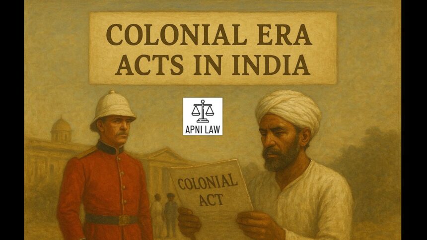 Colonial Era Acts in India - British Raj - Indian History