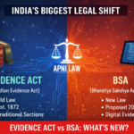 Evidence Act vs BSA – India’s New Evidence Laws
